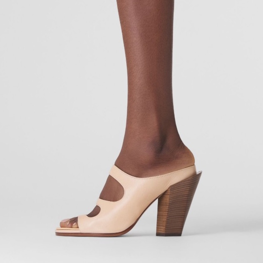 Burberry Cut-out Detail Leather Mules - Picture 12 of 14